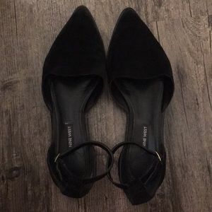 Nine West Pointed Black Ballet Flats